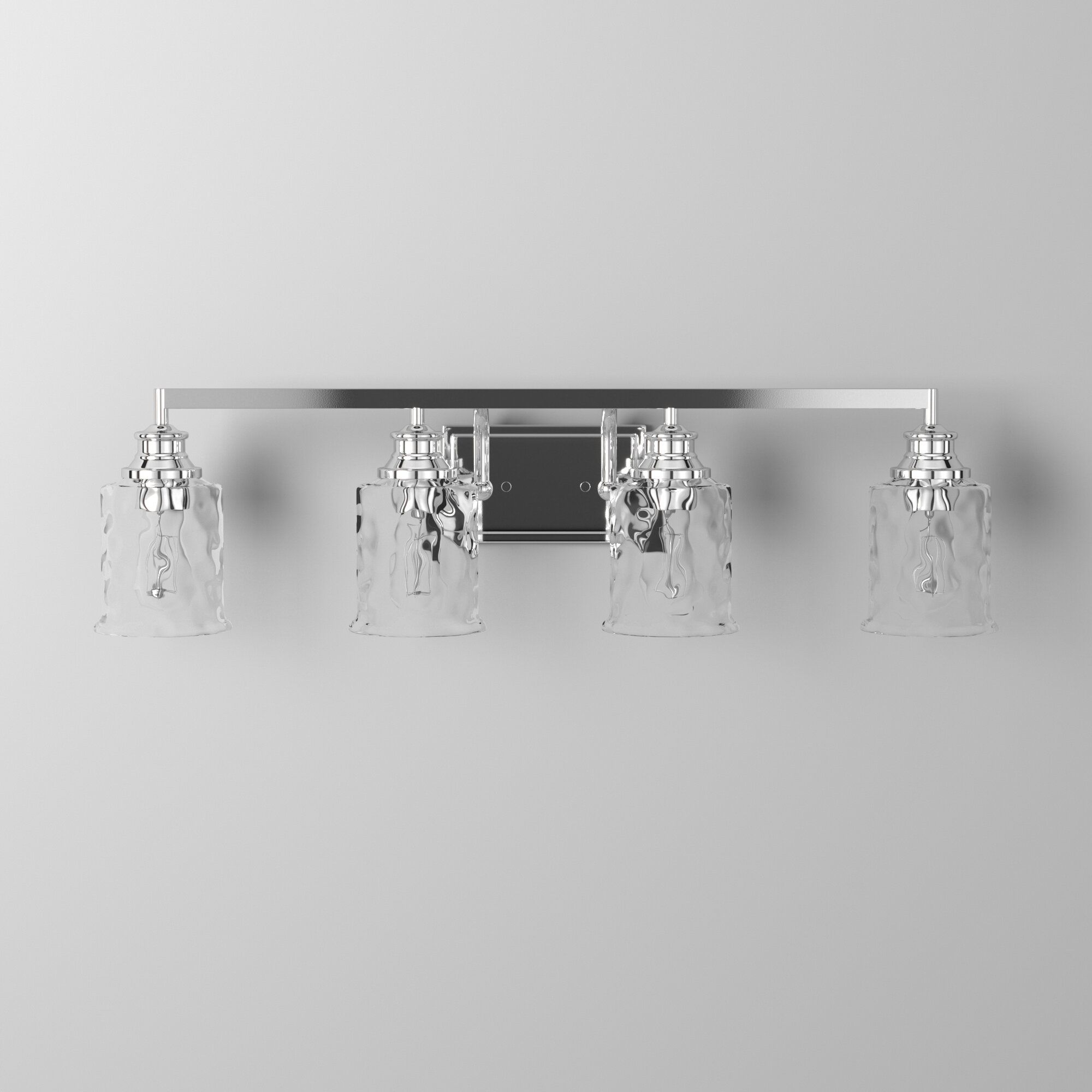 Image 7 Drake 32" Wide Polished Nickel Metal 4-Light Bath Light more views