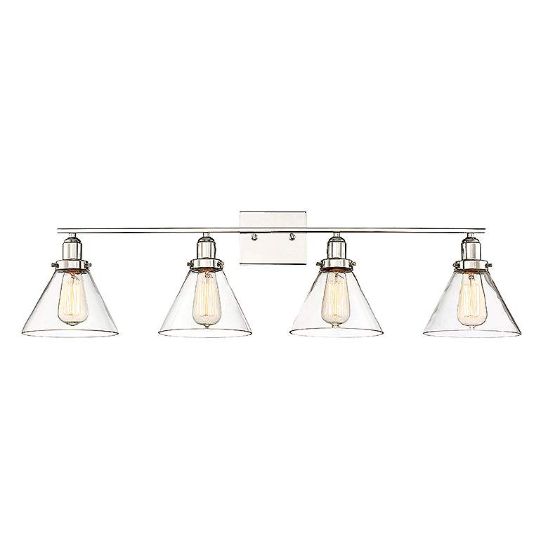 Image 1 Drake 4-Light Bathroom Vanity Light in Polished Nickel