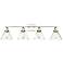 Drake 4-Light Bathroom Vanity Light in Polished Nickel