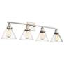 2_Drake 4-Light Bathroom Vanity Light in Polished Nickel more views