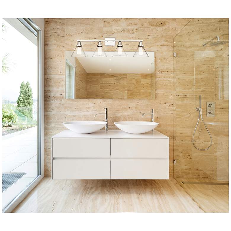 Image 4 Drake 4-Light Bathroom Vanity Light in Polished Nickel more views