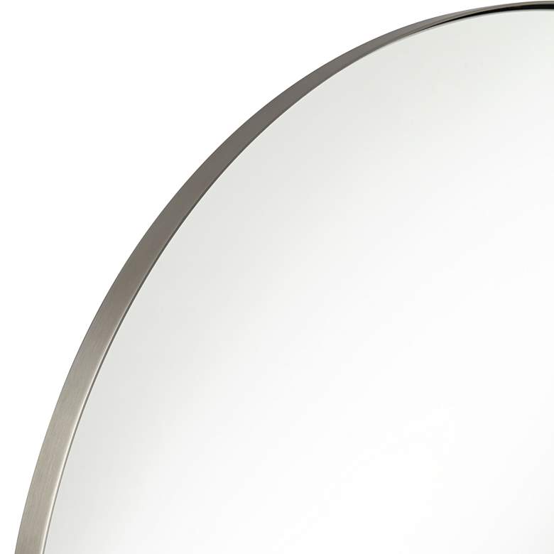 Image 3 Drake Brushed Nickel 34 inch Round Wall Mirror more views