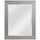Drake Brushed Steel 23 1/4" x 29 1/4" Wall Mirror