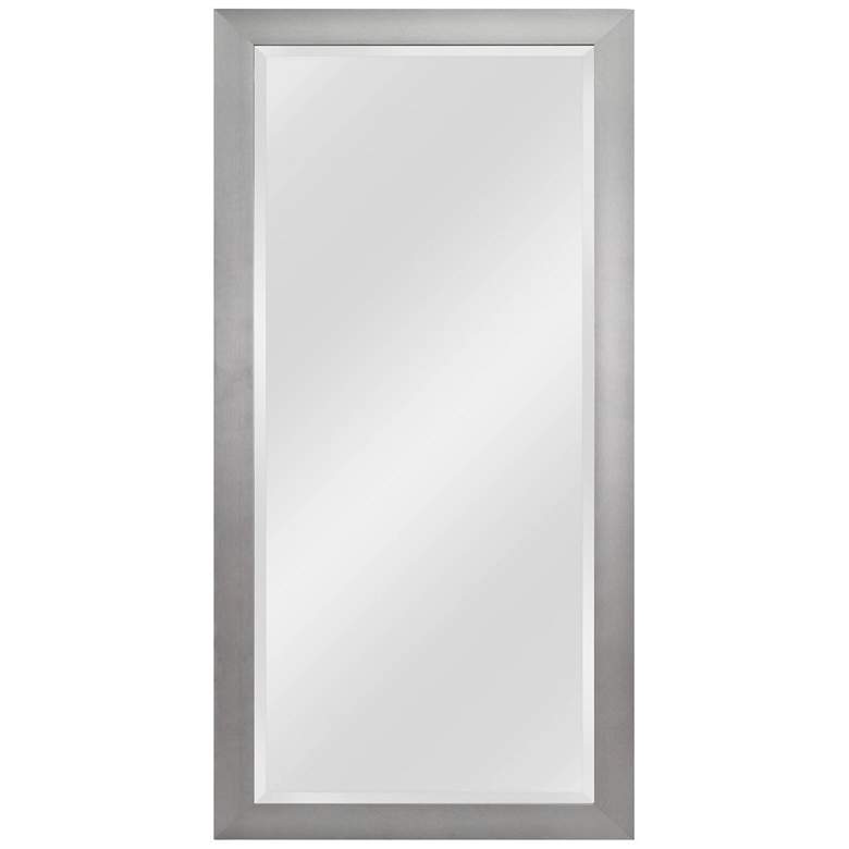 Image 1 Drake Brushed Steel 29 1/4" x 63 1/4" Floor Mirror