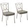 Drake Gray Faux Leather Dining Chair Set of 2