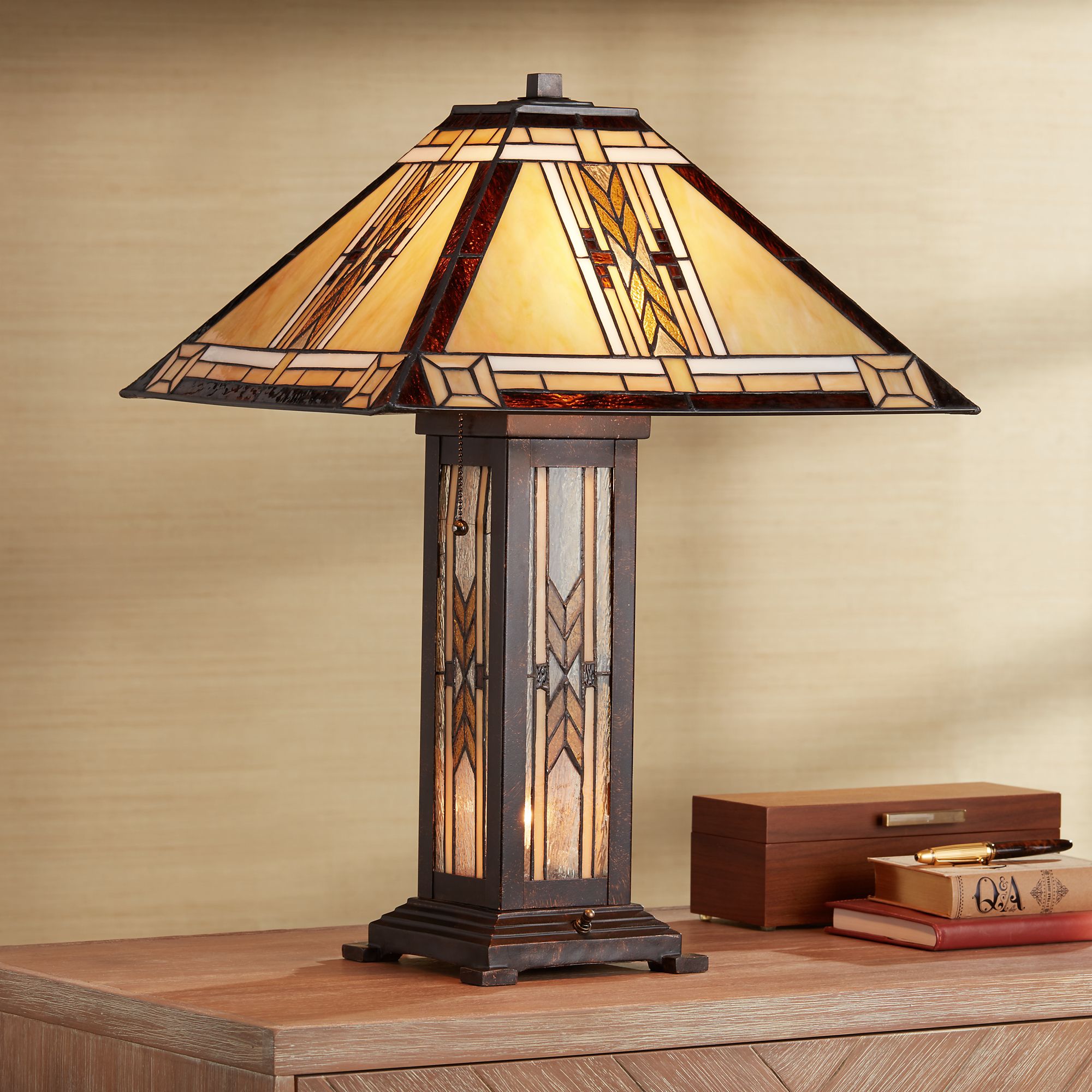 tiffany mission style table lamps