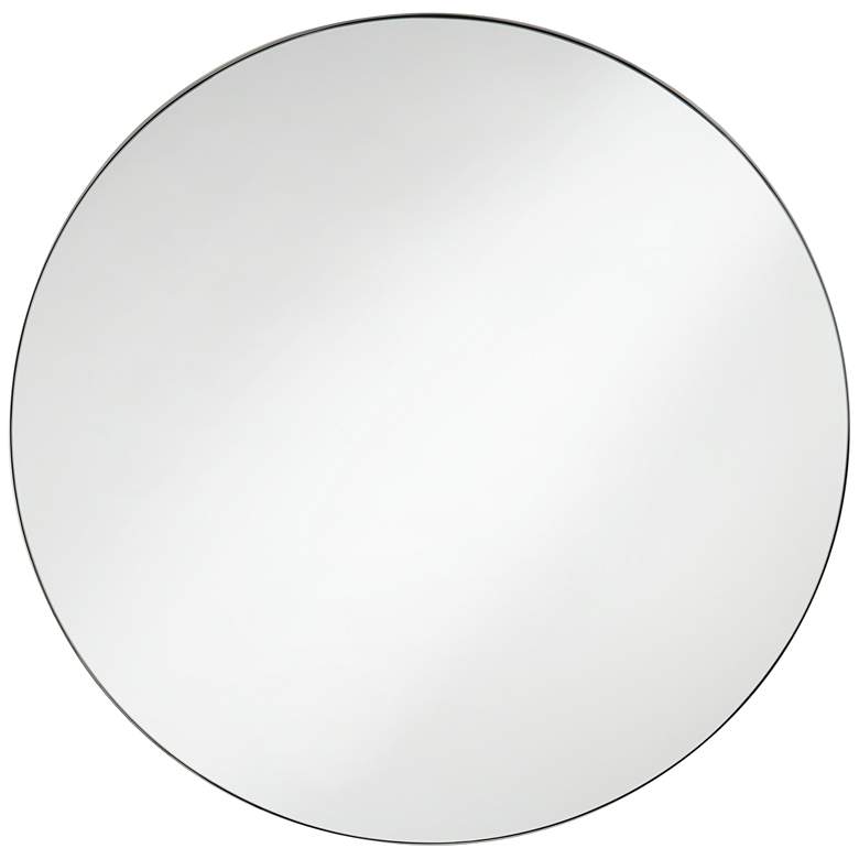 Image 2 Drake Polished Nickel 34 inch Round Wall Mirror