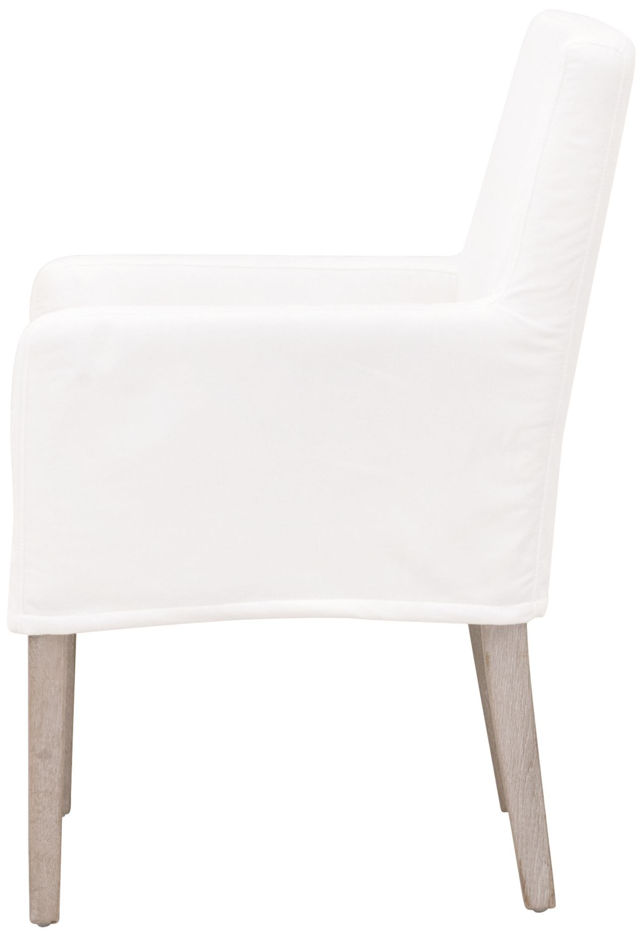 Image 4 Drake Slipcover Arm Chair, LiveSmart Peyton-Pearl, Natural Gray Oak more views