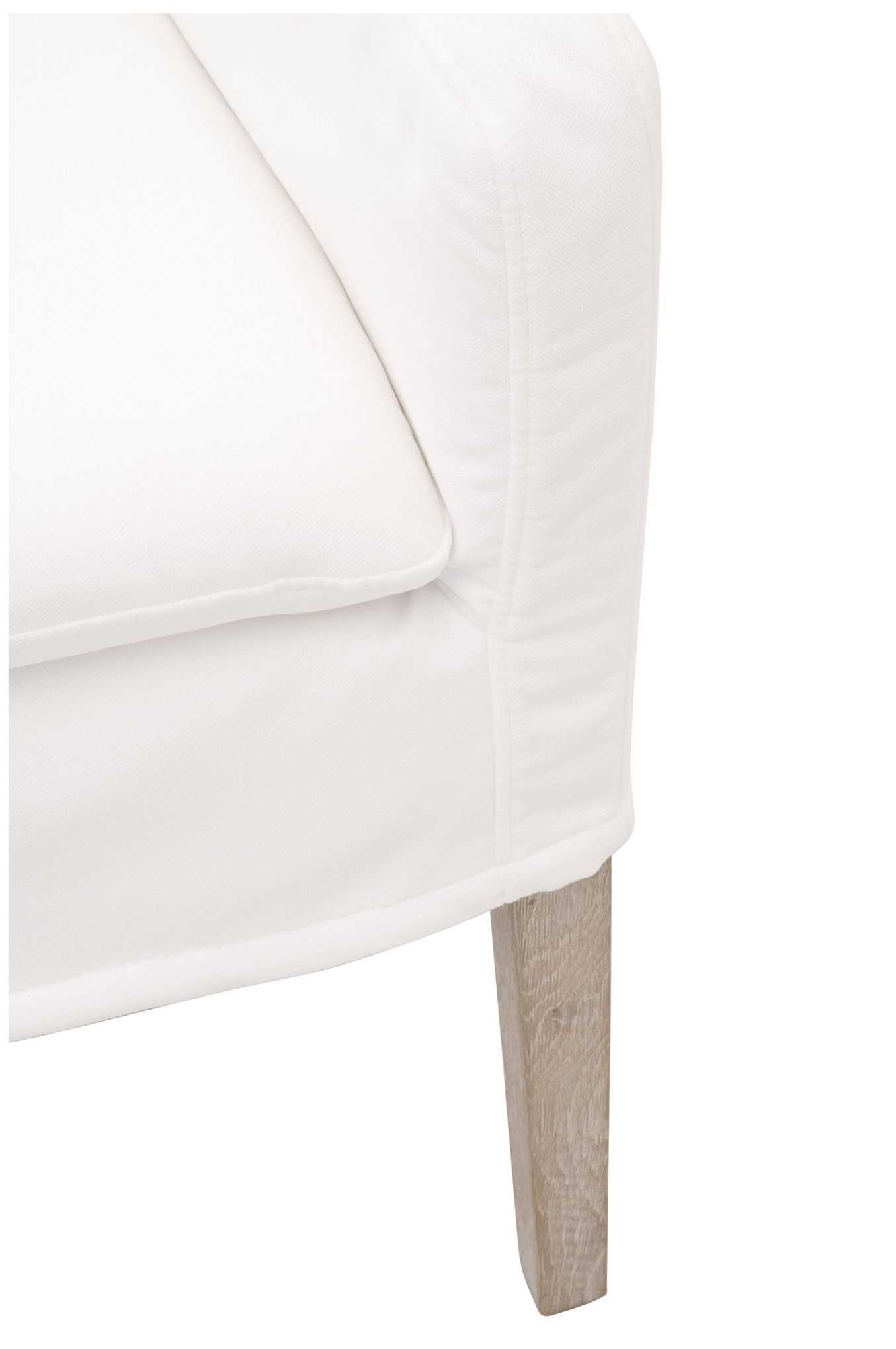 Image 7 Drake Slipcover Arm Chair, LiveSmart Peyton-Pearl, Natural Gray Oak more views