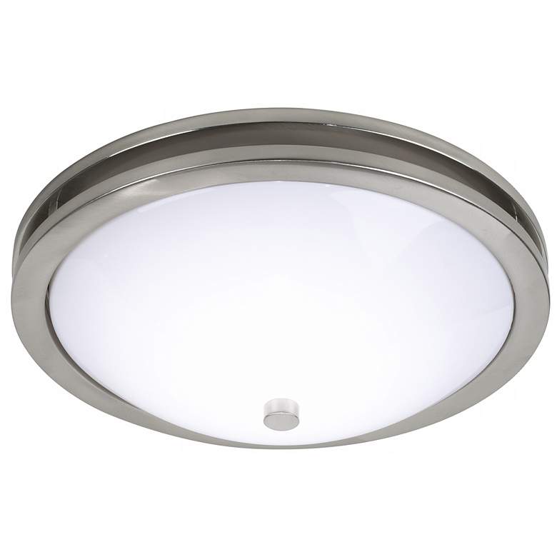 Image 1 Dramona 15 inch Wide Brushed Nickel Round Ceiling Light