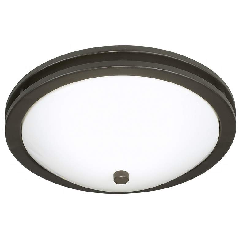 Image 1 Dramona 15" Wide Deep Bronze Round Bowl Ceiling Light