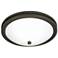 Dramona 15" Wide Deep Bronze Round Bowl Ceiling Light