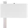 Drancy Brushed Steel Desk Lamp with Outlet and USB Port