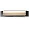 Draped 6.5" Seeded Glass Black LED Bath Bar With Opal Diffuser