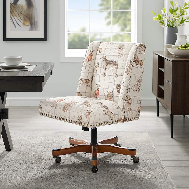 Image 1 Draper Stone Dog Daze Adjustable Swivel Office Chair