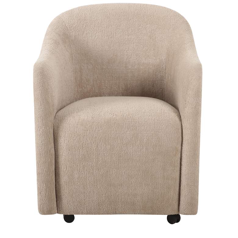 Image 1 Drava Rolling Dining Chair Beige
