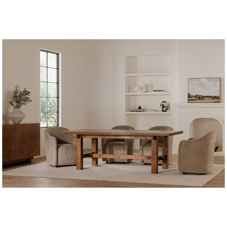 Image 7 Drava Rolling Dining Chair Beige more views