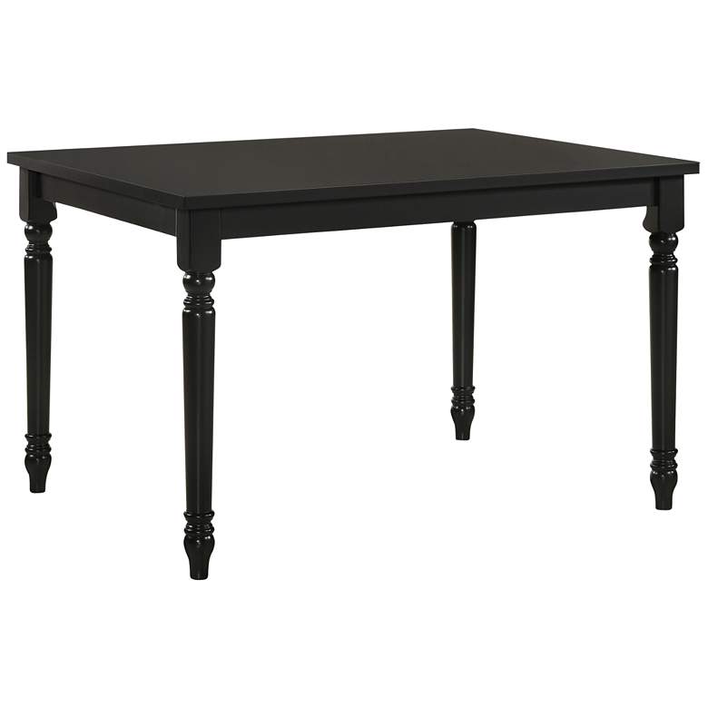 Image 3 Draven 47 1/2" Wide Black Wood Rectangular Dining Table