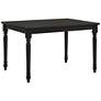 3_Draven 47 1/2" Wide Black Wood Rectangular Dining Table