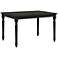 Draven 47 1/2" Wide Black Wood Rectangular Dining Table