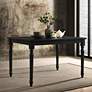 2_Draven 47 1/2" Wide Black Wood Rectangular Dining Table