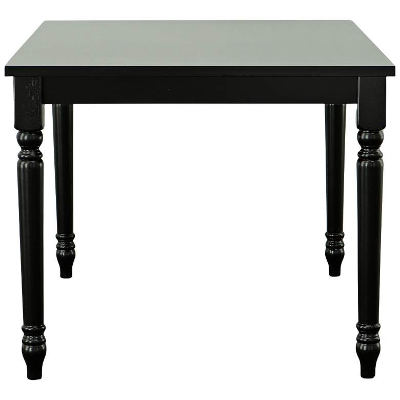 Image 5 Draven 47 1/2" Wide Black Wood Rectangular Dining Table more views