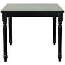 5_Draven 47 1/2" Wide Black Wood Rectangular Dining Table more views