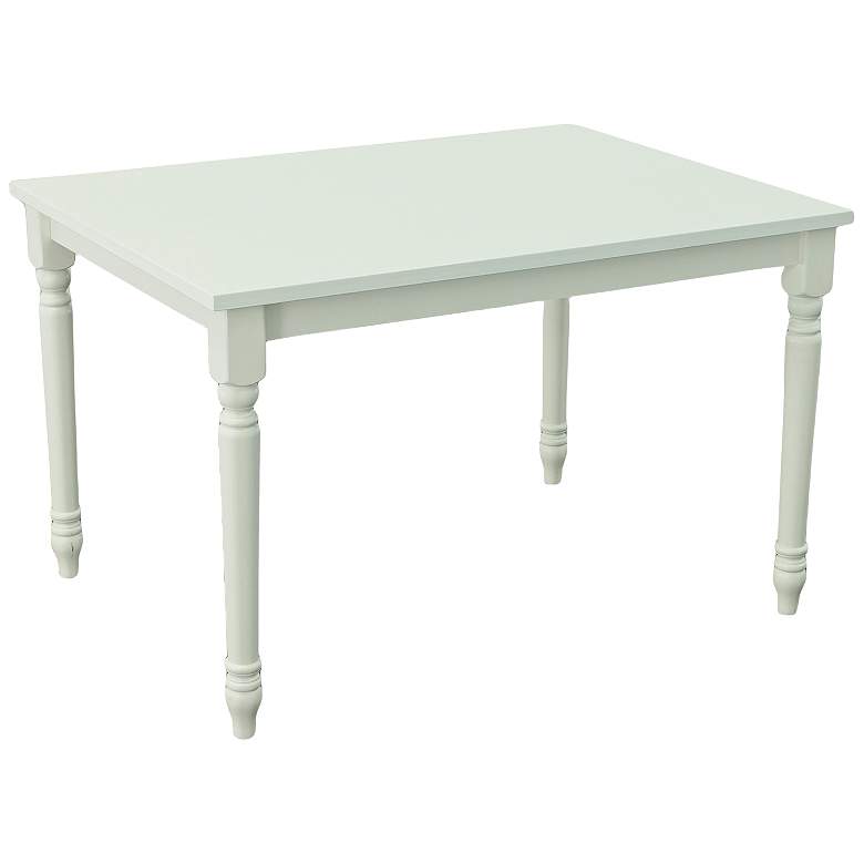 Image 3 Draven 47 1/2" Wide White Wood Rectangular Dining Table