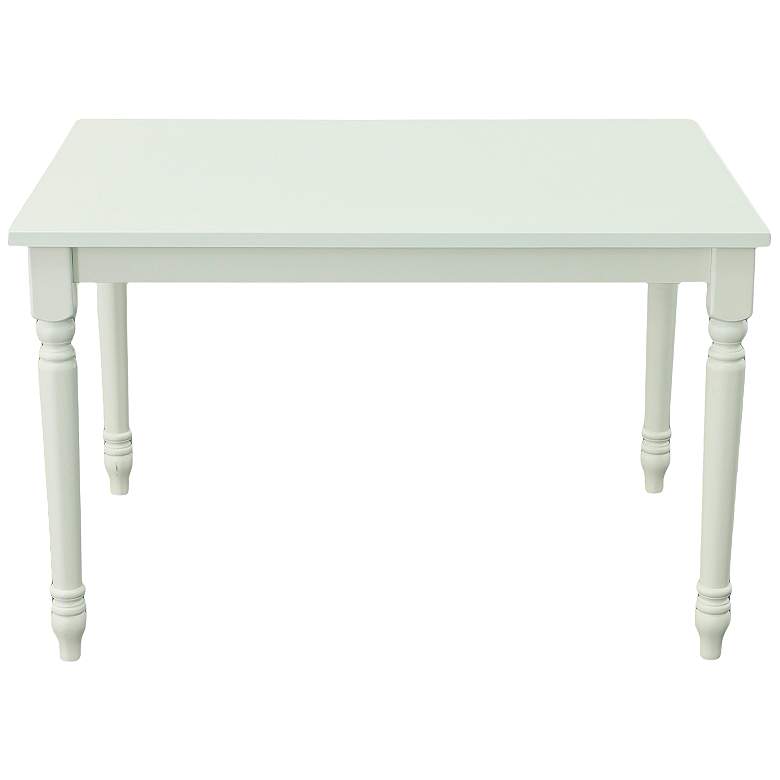 Image 5 Draven 47 1/2" Wide White Wood Rectangular Dining Table more views