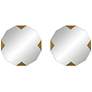 1_Drayden Gold 31" x 31" Triangles Wall Mirrors Set of 2