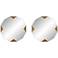 Drayden Gold 31" x 31" Triangles Wall Mirrors Set of 2