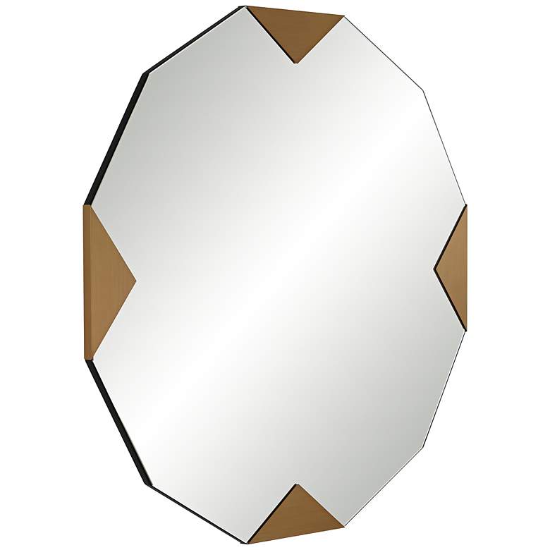 Image 5 Drayden Gold 31" x 31" Triangles Wall Mirrors Set of 2 more views