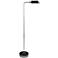 Drayton Black and Polished Steel LED Pharmacy Floor Lamp
