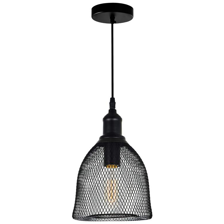 Image 1 Drea 1 Light Down Mini Pendant With Black Finish