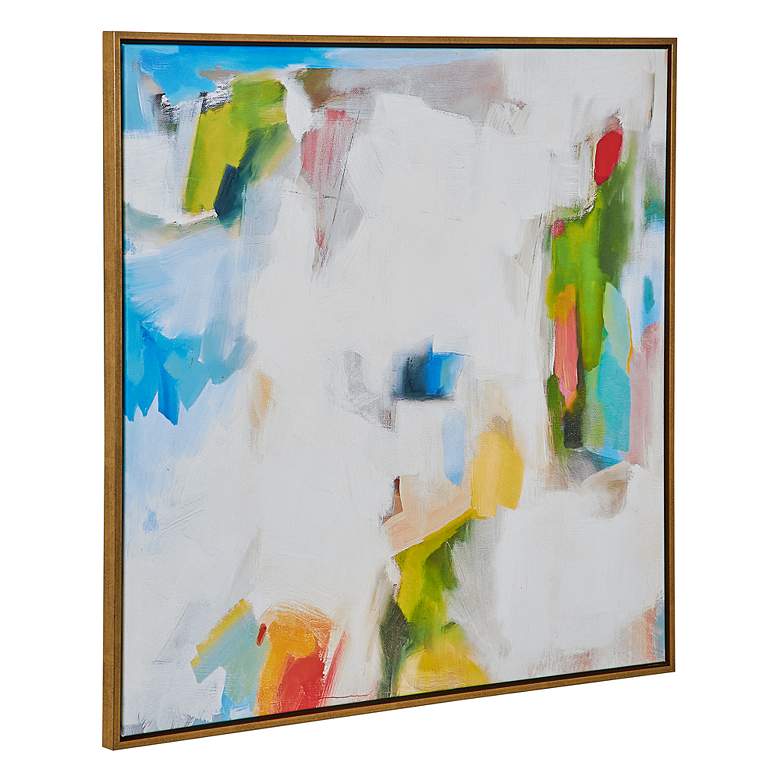 Image 4 Dream of Isles 37 1/4" Square Framed Canvas Wall Art more views