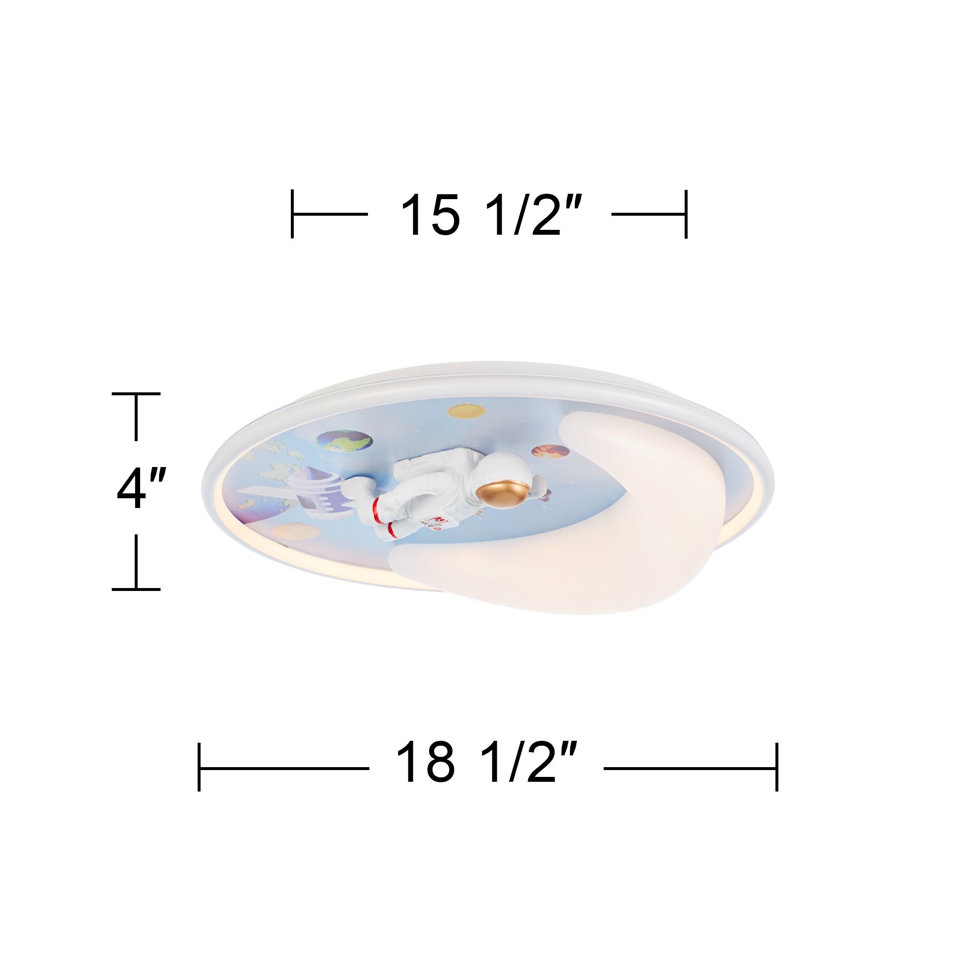 Watch A Video About the Apollo Moon Mission LED Ceiling Light