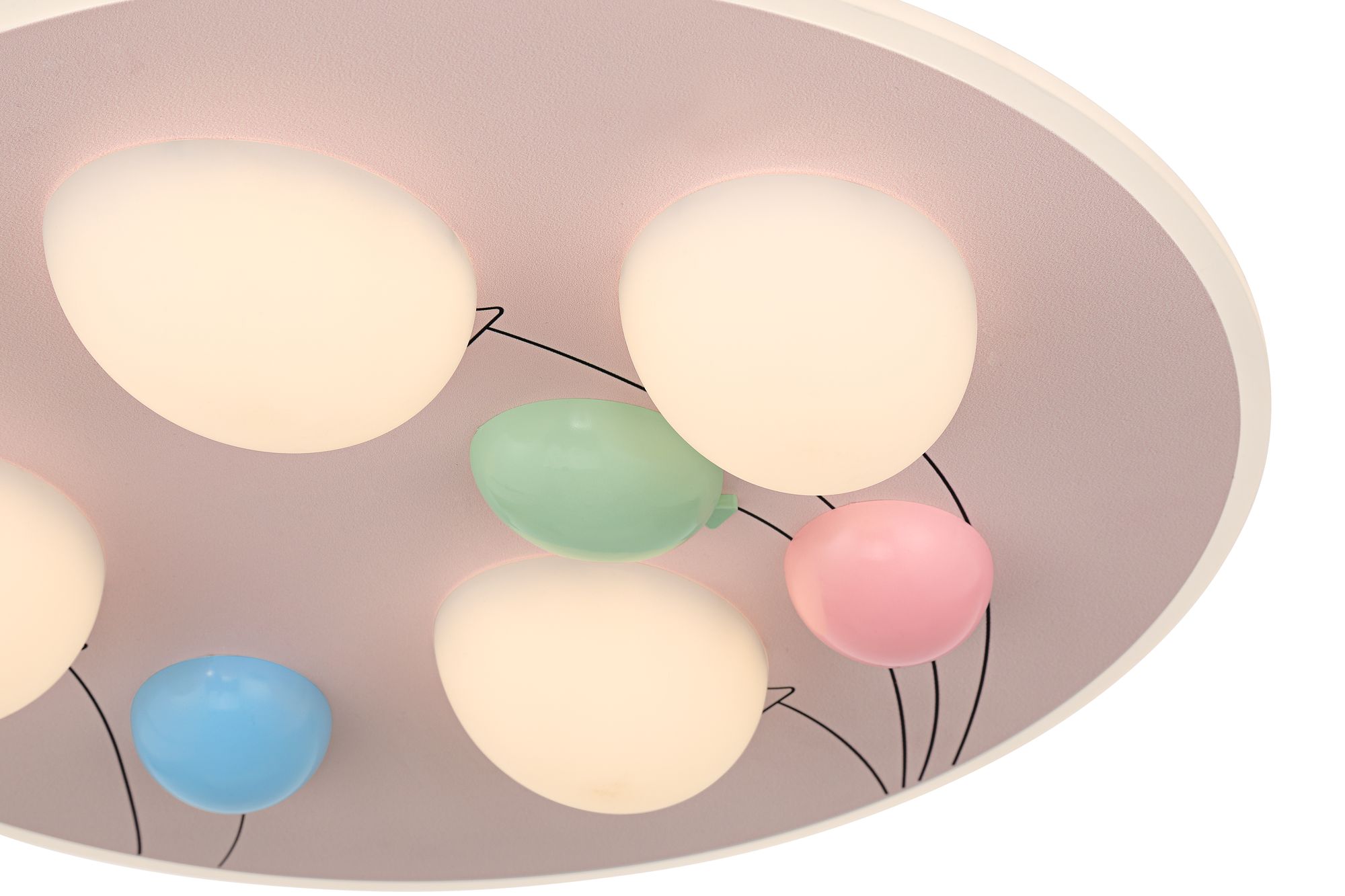 Image 4 DreamGlow Celebration 19 3/4" Wide White and Pastels LED Ceiling Light more views
