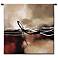 Dreams in Claret and Black II 53" Square Wall Tapestry