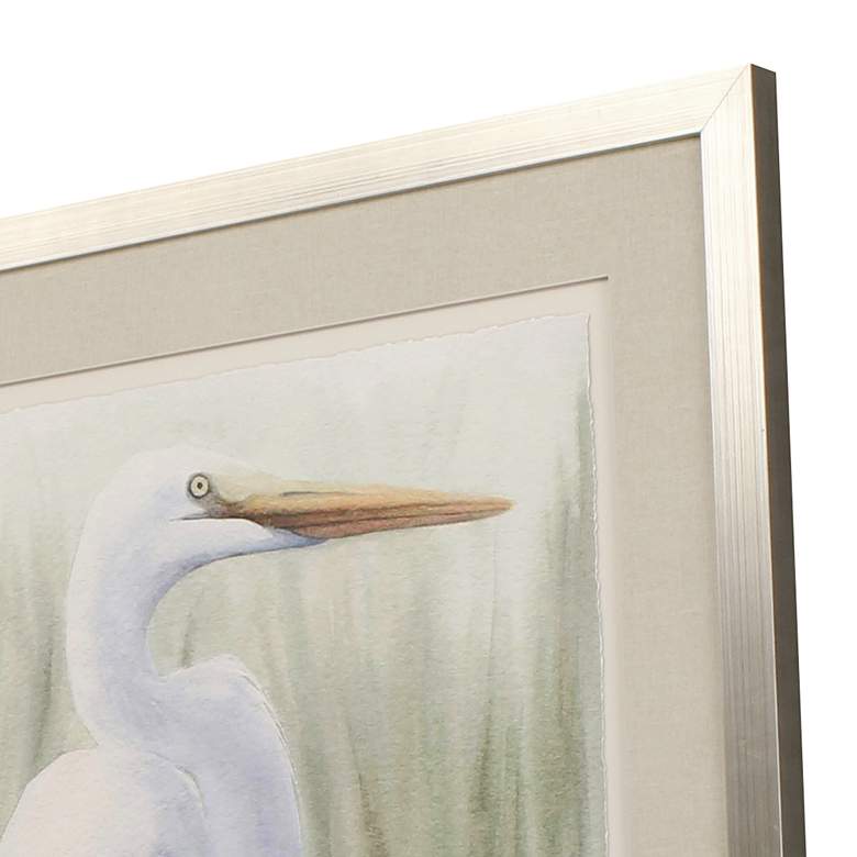 Image 4 Dreams of Egret I 41 inch High Giclee Framed Wall Art more views