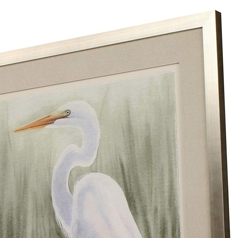 Image 4 Dreams of Egret II 41" High Giclee Framed Wall Art more views