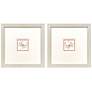 1_Dreamy Crab 11"W x 11"H Framed Art Set of 2