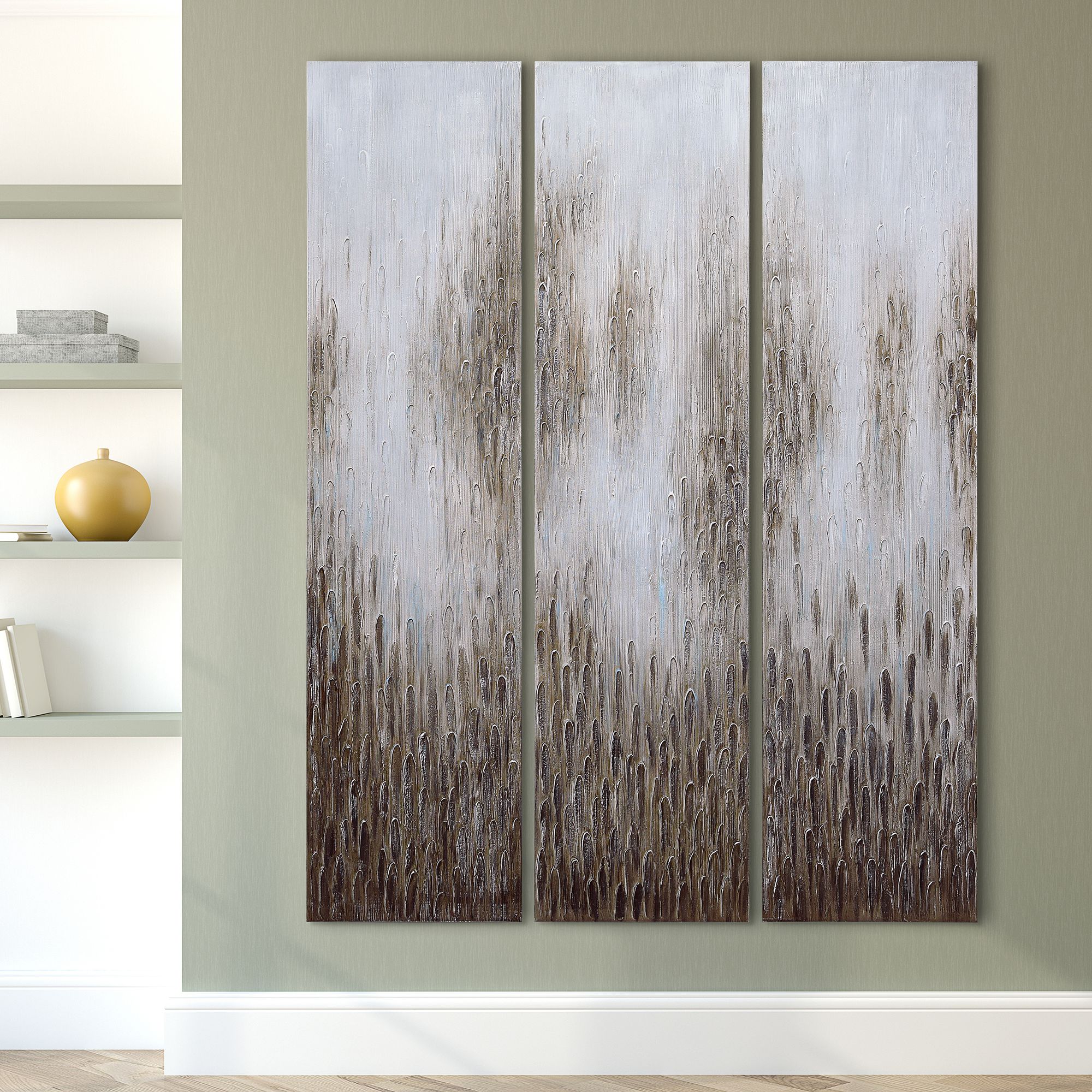 Dreamy Field 72" High 3-Piece Canvas Wall Art Set
