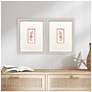 4_Dreamy Seahorse 11"W x 14"H Framed Art Set of 2 more views