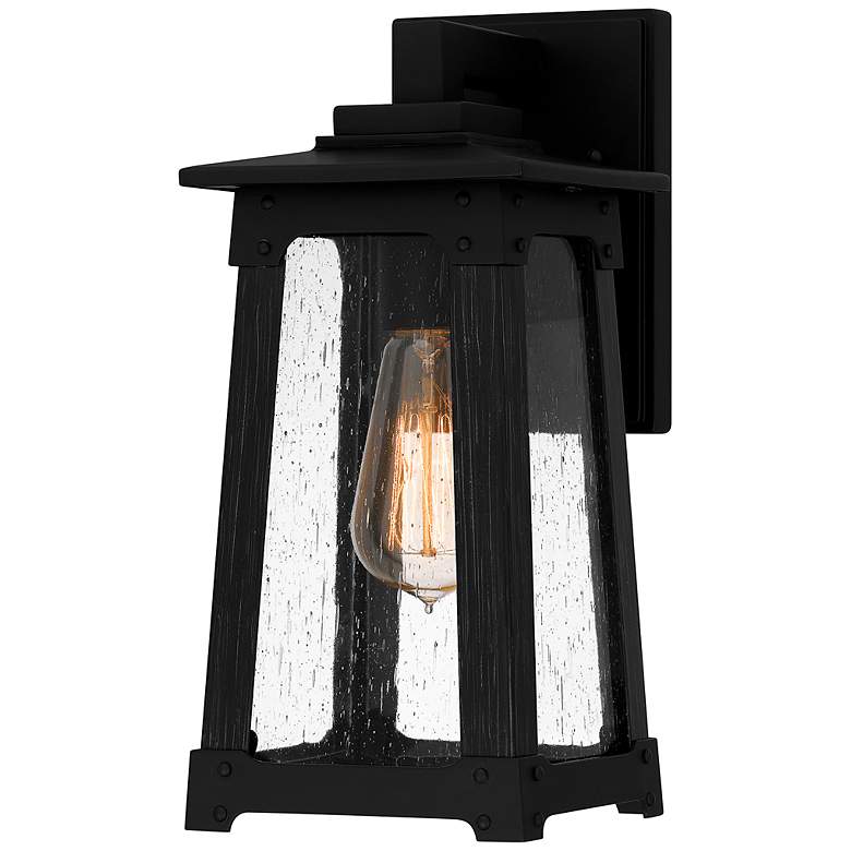 Image 2 Drescher 1-Light Matte Black Outdoor Wall Lantern