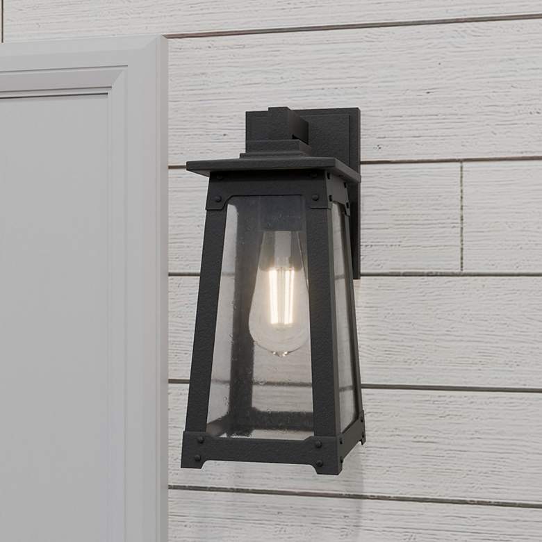 Image 1 Drescher 1-Light Matte Black Outdoor Wall Lantern