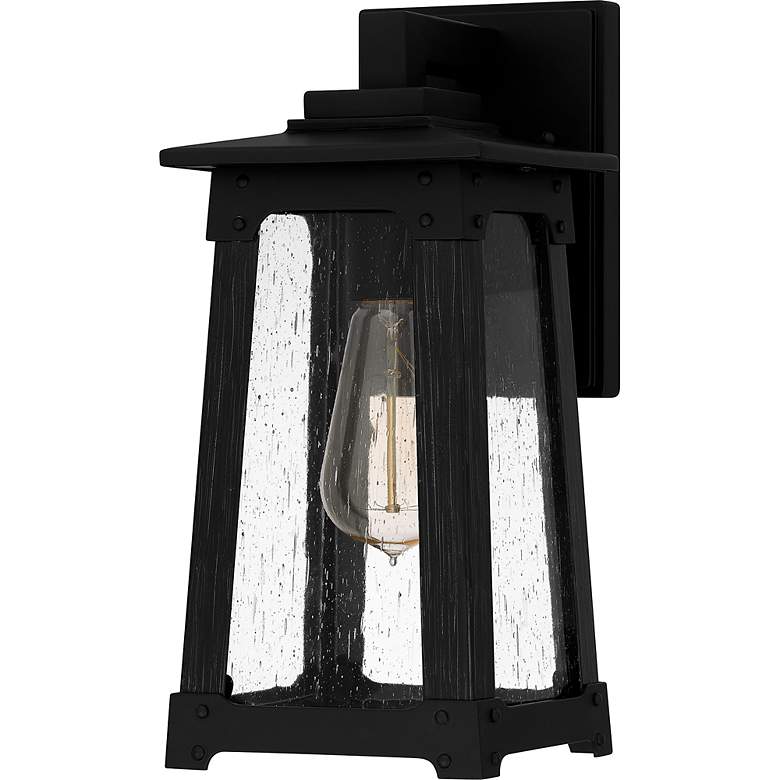 Image 4 Drescher 1-Light Matte Black Outdoor Wall Lantern more views