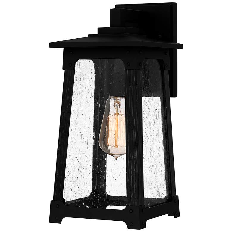 Image 2 Drescher 1-Light Matte Black Outdoor Wall Lantern