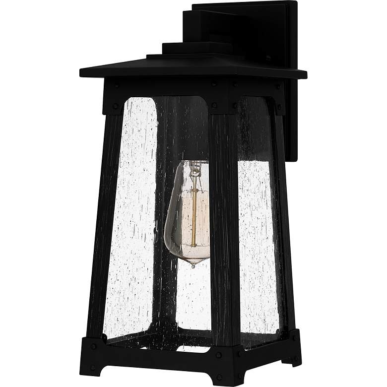 Image 4 Drescher 1-Light Matte Black Outdoor Wall Lantern more views