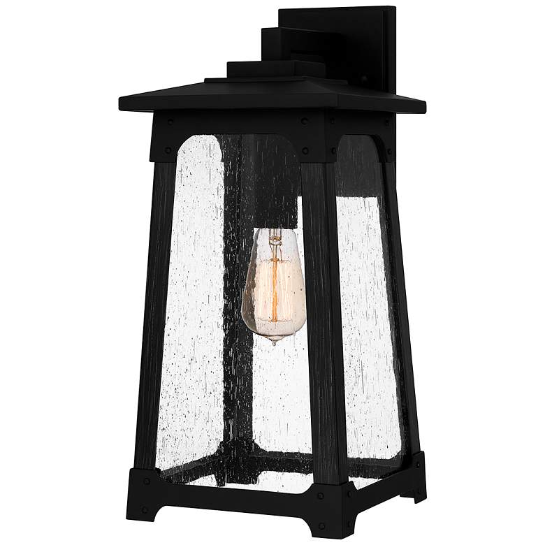 Image 2 Drescher 1-Light Matte Black Outdoor Wall Lantern