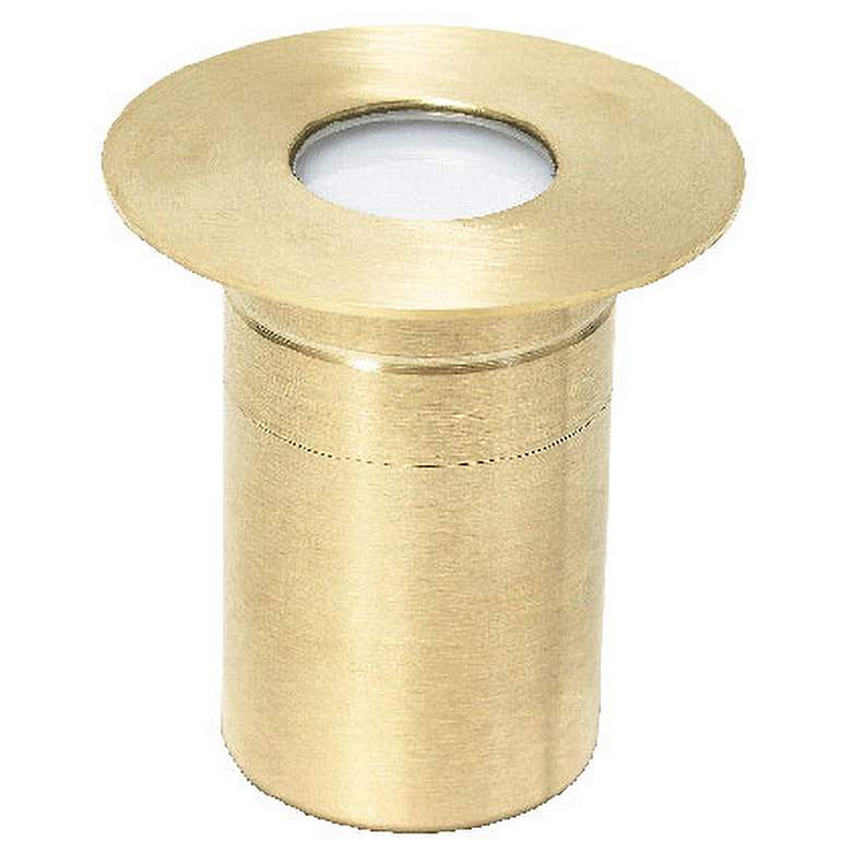 Image 1 Dresden 2" Wide Brass Round LED Landscape Paver Insert Light
